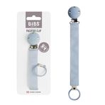 Bibs Paci Clip Ribbon Emzik Askısı-Dusty Blue