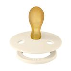 Bibs Simetrik Kauçuk Ivory 6-18 Ay Bej Emzik