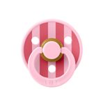 Bibs Studio Colour Block Kauçuk Emzik-Baby Pink/Coral 0-6 Ay