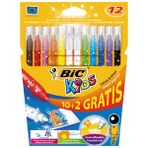 Bic 10+2 Renk Gratıs Silinebilir Keçeli Kalem