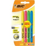 Bic 4 Adet Fosforlu Kalem Seti Marking Highlighter Grip Renkler: Pembe Mavi Sarı Yeşil