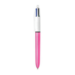 Bic 4 Renkli Shine Pembe Tükenmez Kalem