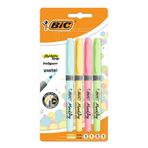 Bic 4'lü Blister Marking Highlighter Grip Pastel Markör Kalem