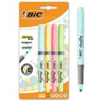 Bic 6 Renk Blister Highlighter Grip Kalem Tipi Pastel Fosforlu Kalem