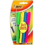 Bic 824757-951473 Brite Liner Grip 4'lü Karışık Fosforlu Kalem Set