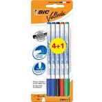 Bic 9126451 Velleda 5'li Blister 1721 Karışık Renk Beyaz Tahta Kalemi