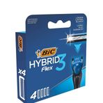 Bic 921180 Flex 3 Hybrid 4lü Kutu Yedek Tıraş Bıçağı Kartuşu