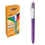 Bic 951351 Shine 4 Colours Mor Gövde 12 Adet Tükenmez Kalem