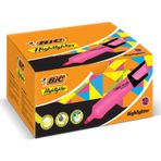 Bic 968586 Fosforlu Kalem Marking Flat Highlighter 12 Li Pembe (1 Paket 12 Adet)
