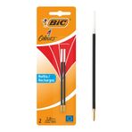 BIC Ballpoint Pen 4 Colours 2 Items red
