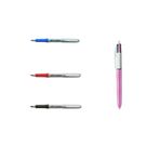 Bic Bıc Grip Roller 3'lü Set & 4 Colours Shıne Pembe Gövde Tükenmez Kalem Seti
