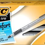 Bic Black -Round Stic Grip Pens Ballpoint Pen (GSMG241)