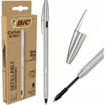Bic Cristal Re'new Metal Gövdeli Tükenmez Kalem +2 Yedek Siyah