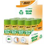 BIC Ecolutions Glue Stick Yapıştırıcı, 36 Gr. 12 Adet, Solvent İçermez, Yıkanabilir ve Kolay Uygulanabilir