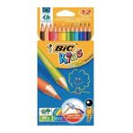Bic Evolution Kuru Boya Kalemi, 12'li Set, Karışık Renk