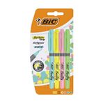 Bic Grip Pastel 4'lü Set Fosforlu Kalem