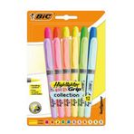 Bic Highlighter Set Pastel+Canlı Renkler Grip 12 Renk Fosforlu Kalem