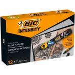 Bic Intensity Paint Marker Akrilik Boya Kalemi Siyah 12'li Kutu 527477