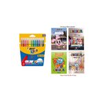 Bic Kid Couleur Keçeli Boya Kalemi 12`li Kutu ve Gumball Boyama Kitabı 4 Adet 16 Syf Hediyemiz...!