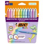 Bic Kids Couleur Keçeli Boya Kalemi Pastel Renkler 12Li