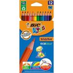 Bic Kids Evolution 12'li Kuru Boya Kalemi Çeşitli Renklerde Dayanıklı ve Esnek Yapı