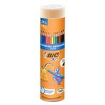BIC Kids Evolution Kuru Boya Kalemi 25'li Metal Tüp , Kıymık Oluşturmaz, Çiğnemeye Karşı Dayanıklı, Kolay Açılır