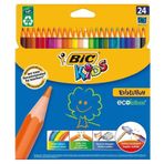 BIC Kids Evolution Stripes Kuru Boya Kalemi, 24'lü Kutu