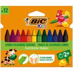 BIC Kids Plastidecor Elleri Kirletmeyen Üçgen Pastel Boya 12 Renk 8297733