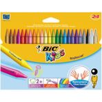 Bic Kids Plastidecor Silinebilir Mum 24 Renk Pastel Boya