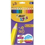 Bic Kids Süper Soft Jumbo 12 Renk Kuru Boya Kalemi