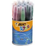 Bic Kids Visa Fırça Uçlu Keçeli Boya Kalemi 18'li Kavanoz - 18 Renk