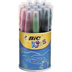 Bic Kids Visa Fırça Uçlu Keçeli Boya Kalemi 18'li Kavanoz