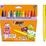 Bic Kids Visacolor XL 12 Renk Keçeli Boya Kalemi Jumbo Parça Sayısı ile Eğlenceli Çizim