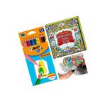 Bic Mandala Boyama Kitabı Yetişkinler için ve KBY Marka 12 Renk Kuru Boya Kalemi
