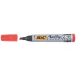 Bic Markör Kesik Uç Kalem Kırmızı 2300 820924 (1 Paket 12 Adet)