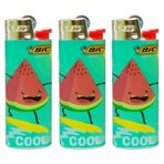 Bic Mini Çakmak, Taşlı, Tatil Temalı Desenli, 3'lü Paket (COOL-5)