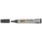 Bic Permanent Kesik Uçlu Siyah Markör