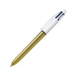 Bic Shine 4 Colours Altın Gövdeli Tükenmez Kalem