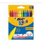 Bic Silinebilir Pastel Boya 12'li Ultra Temiz ve Dayanıklı Çocuklar İçin Renkli Boyalar