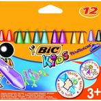 Bic Silinebilir Plastidecor 12 Renk Üçgen Pastel Boya