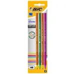 Bic Stripes Extra Güçlü HB 4'lü Blisterli Kurşun Kalem