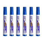 Bic Velleda 1701 Mavi Yuvarlak Uç 6lı Tahta Kalemi