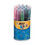 bic visa fırça uçlu keçeli kalem 18 renk 828965 - Yok