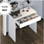 Bicabin Mdf Arya Novella Mode Çekmeceli Makyaj Masası Beyaz