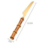 Bıçak Bambu Çatal Bıçak Kaşık Seti 1 Adet/4 Adet Paslanmaz Çelik Altın Sofra Bıçak Çatal Kaşık Sofra Takımı Bulaşık Makinesinde Yıkanabilir Gümüş Yemek Takımı Seti (Yurt Dışından)