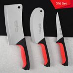 Bıçak Satır Seti 3 Parça Soft Grip Elden Kaymaz