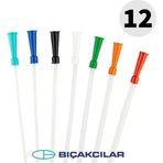 Bıçakcılar Aspirasyon Sondası No: 12 (Beyaz) 140 Adet - 1 Kutu