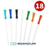 Bıçakcılar Aspirasyon Sondası No: 18 (Kırmızı) 140 Adet - 1 Kutu