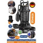 Bıçaklı Alman 1.5 Kw 2.0 Hp 220V Ultra Kalite Demir Drenaj Logar Pis Su Parçalayıcılı Çelik Gövde Dalgıç Tahliye Pompası | 20 Derinlik -200M Yatay | 2" Su Çıkış Ağzı