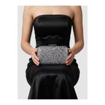 Biçanta Antrasit Gri Renk Pullu Pul Payet Çanta Gece Çantası Abiye Çanta Portföy Clutch